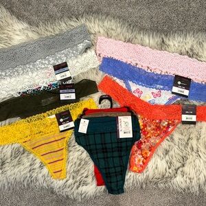 NWT 10 NOBO Micro Lace Thong Bundle